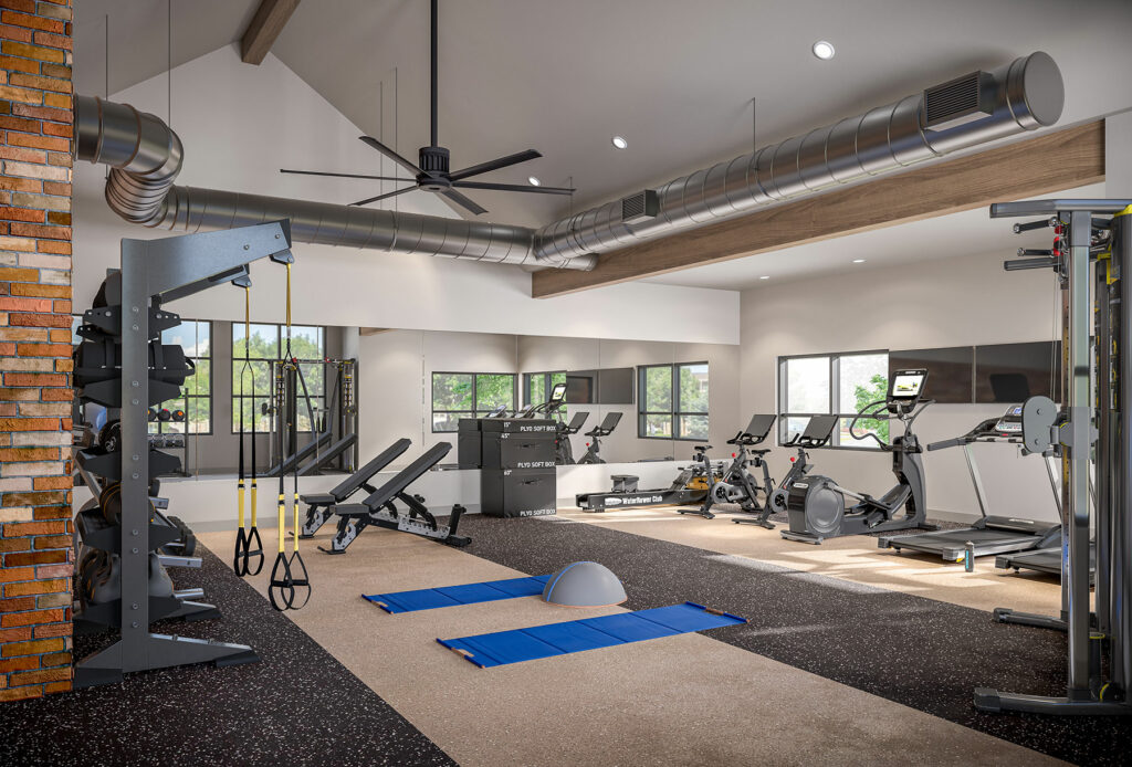 Apartment Gym at The Reserve at West T-Bone